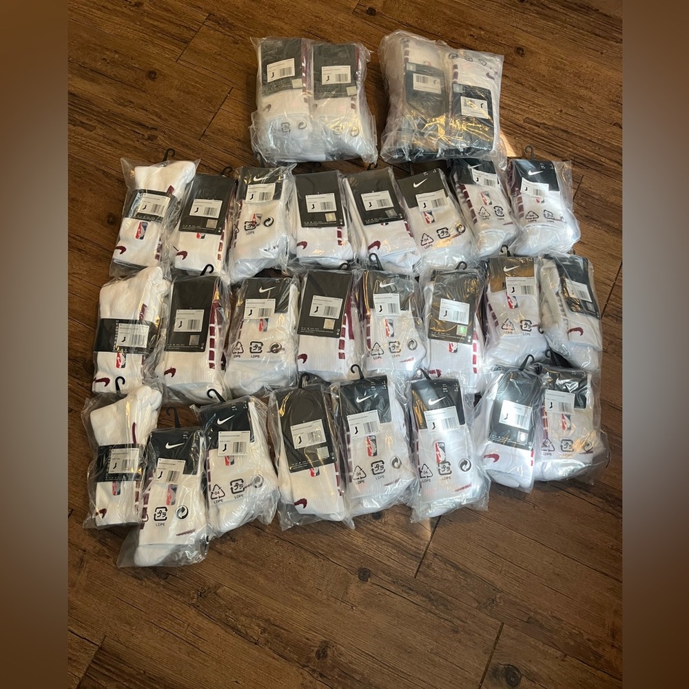 36 pair of Nike nba socks